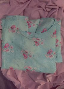 It Has Pocketss!!❤️‍🔥and Floral Prin With Collar