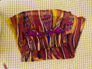 Colorful Strapy Dress Bust 36