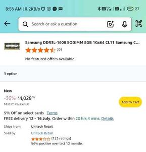 New Samsung 8GB RAM SET Of 3(24GB) DDR3