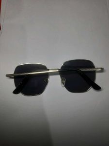 Stylish Silver Hexagon Sunglasses