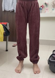 Burgundy Velvet Lounge Pants