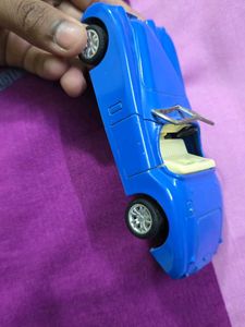 Blue Convertible Toy Car