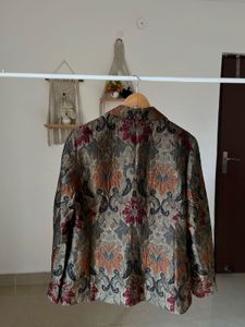 VINTAGE SILK TAPESTRY BLAZER