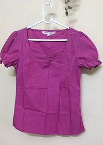 Purple Short Sleeve Top