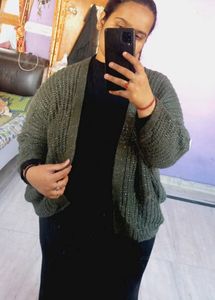Sequin Baggy Shrug For Winter