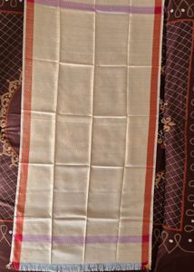 Peach coloured Cotton Shawl