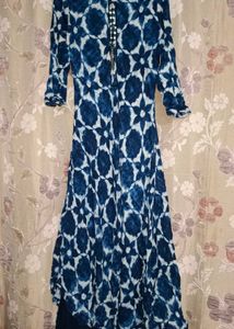 Indigo Print Dress
