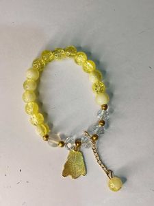 Panda Charm Beaded beautiful yellow Bracelet ✨