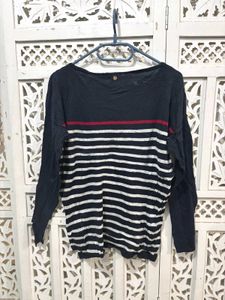 🎀Imported Striped Long Sleeve Sweatshirt D