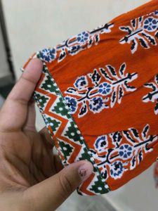 Orange shirt kurti