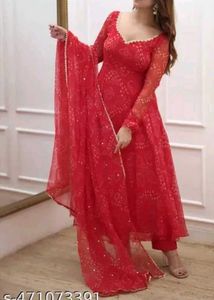 Red Anarkali Beautiful Suit ❤️