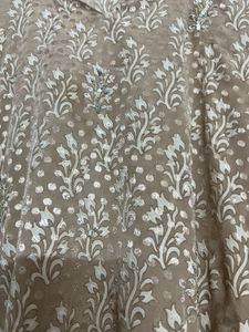 Vintage Floral Print Suit With Salwar Dupatta