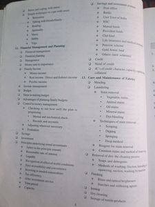 Home Science 11th Class Book