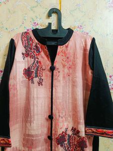 woolen Elegant Floral Print Kurta