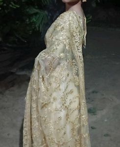 Elegant Gold Saree