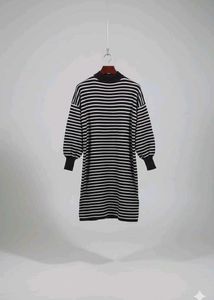 Striped Midi Sweater Dress