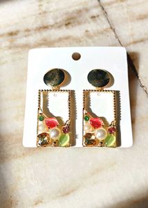 Funky Jewel Drop Earrings