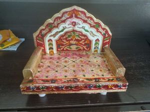 Wooden SINGHASAN ( THRONE)