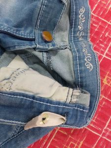 Girls Light Blue Denim Shorts