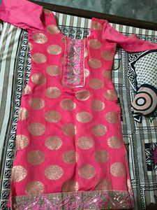Pink & Gold Kurta