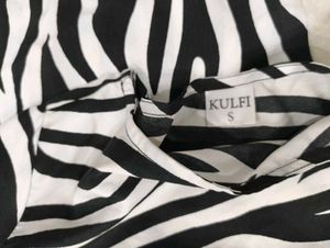 Zebra Print Crop Top