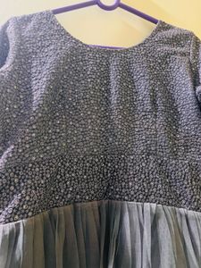 Gray Embellished Maxi Dress