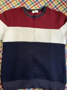 Blue multicoloured sweatshirt for wintera