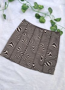 H&M Brown Mesh Skirt