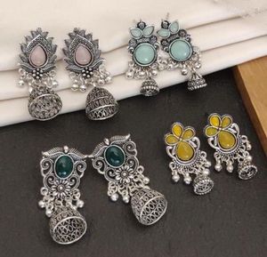 DIWALI SALE 🪔Loot lo Pack of 4 silver earrings