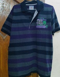 Striped Polo T-Shirt