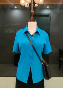 💥Price Drop💥Luxe Blue Summery Shirt
