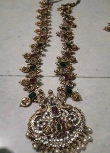 Elegant Gold-Plated Indian Jewelry Set