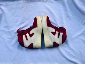 Red High-Top Sneakers