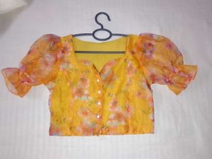 Floral Organza tops