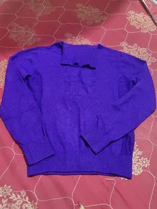Purple Turtleneck Sweater
