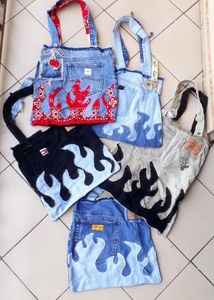 Aesthetic: Custom Denim Tote Bags for Everyday