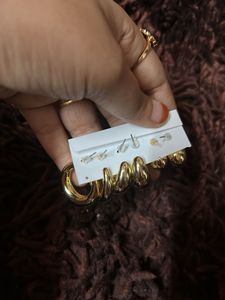 Gold Tone Drop Earrings