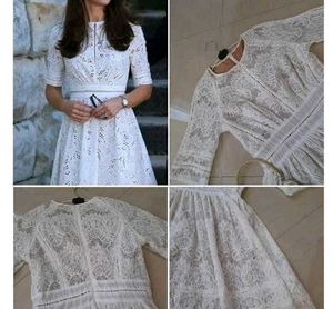 Gorgeous Net Laced Dress With Lining