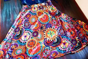 Multicolored Splashy Lehenga