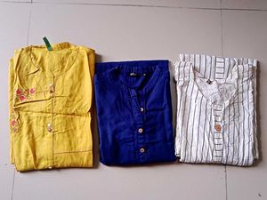 Combo Of 3 New Cotton Kurta