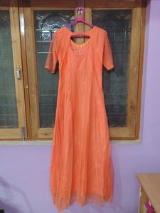 Orange Gown (Floor Length)