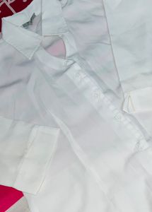 white satin shirt