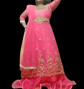 Princess Gown With Dupatta +Freebie😍 ❤✅