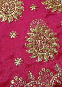 92)Gorgeous Rust Colour Saree