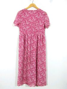 Mast &amp; Harbour Pink Floral Printed Dress (Women)