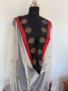 Elegant Net Dupatta with Border