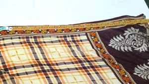 Dupatta lining Cream pure cotton designer pi