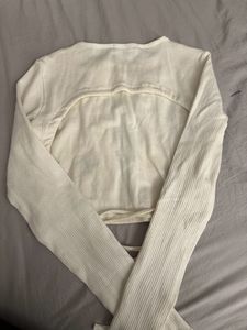Backless White Top