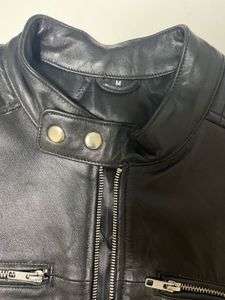 100% Leather Bikers Jacket Thumps Up- Size M