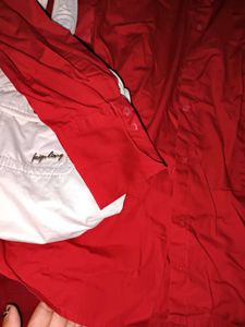 Burberry Red Button-Up